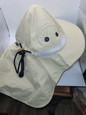 Adams Sunblock Collection 50+ Beige Sun Protection Hat Zipper Pouch Adjustable